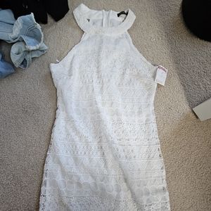 NEW WITH TAG white halter top dress